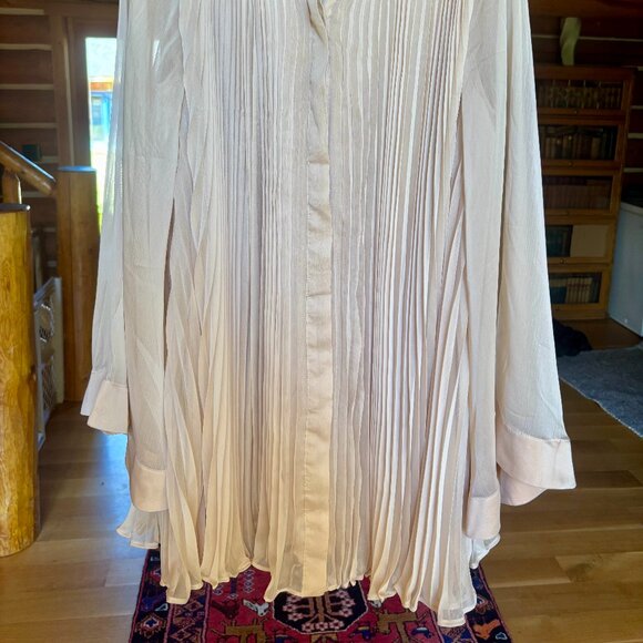 Anthropologie Maeve Pleated Blouse - Picture 2 of 6